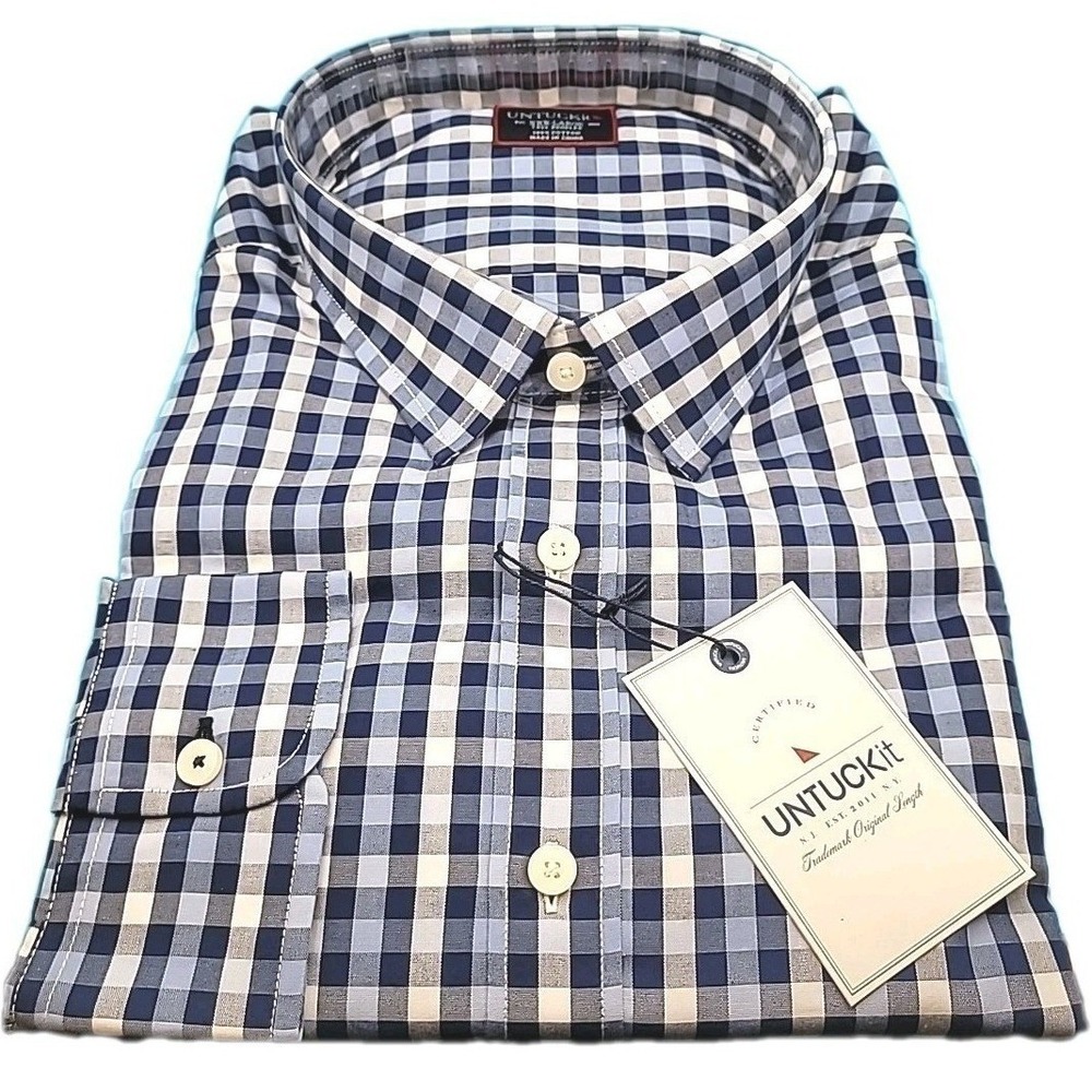 UNTUCKit Mens 3XL Tall Reg Fit Long Sleeve Shirt NEW Artezin‎
